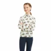 Children's Tops Ariat Youth Sunstopper 2.0 1/4 Zip Baselayer Print