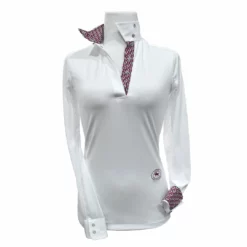 Show Shirts Essex Classics Ladies "Owls" Talent Yarn Wrap Collar Long Sleeve Show Shirt