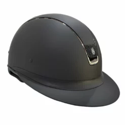 Samshield Custom Miss Shield Matte Black Chrome Black Blazon Crystal Helmet
