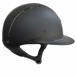 Samshield Custom Miss Shield Matte Black Chrome Black Blazon Crystal Helmet