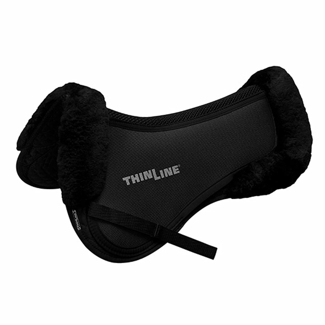 Promo π ThinLine Trifecta Half Pad With Sheepskin Rolls Saddle Pads & Fittings π 9 ThinLine Trifecta Half Pad With Sheepskin Rolls Saddle Pads & Fittings