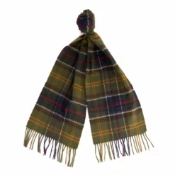 Barbour Merino Cashmere Tartan Scarf Equestrian Outerwear