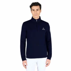 Vestrum Men's Cairo Half Zip Cotton Sweater