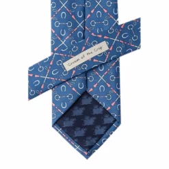 New 🔥 Wild Attire Inc. Cream Of The Crop Blue Silk Tie Equestrian Accessories 😉 7 Wild Attire Inc. Cream Of The Crop Blue Silk Tie Equestrian Accessories