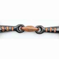 Shires Equestrian Products Horse Bits Shires Two Ring Sweet Iron Gag With Raised Ribs Bit