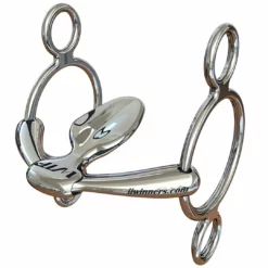 Jacks Mfg WTP Winning Tongue Plate 3 Ring Elevator Leverage Bit With Extended Plate Horse Bits