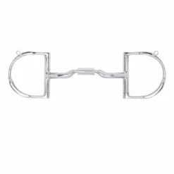 Toklat Originals Myler 3 3/8" Medium Dee With Hooks With Low Port Comfort Snaffle MB 04 Horse Bits