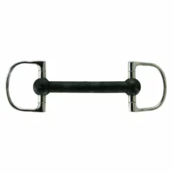 Intrepid Coronet Rubber Mullen Mouth Dee Ring Bit Horse Bits