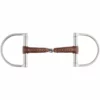 Partrade Metalab Leather Pinchless Big Dee Snaffle Bit