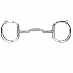 Toklat Originals Toklat Myler Eggbutt With Hooks With Stainless Steel Low Port Comfort Snaffle MB 04 Horse Bits