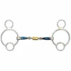 Shires Equestrian Products Horse Bits Shires Blue Sweet Iron Universal With Roller Link Bit