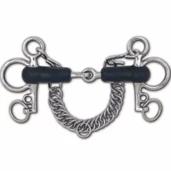 Toklat Originals Horse Bits Toklat Soft Rubber Snaffle Tom Thumb Pelham - 3 3/4" Cheek