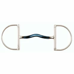 Shires Equestrian Products Shires Blue Alloy Hunter Dee With Mullen Mouth Horse Bits