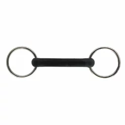 Intrepid Horse Bits Coronet Flexible Rubber Mouth Loose Ring Bit