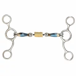 Shires Equestrian Products Shires Blue Sweet Iron Tom Thumb With Roller Link Bit Horse Bits
