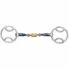 Shires Equestrian Products Shires Blue Sweet Iron Bevel With Roller Link Bit