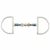 Shires Equestrian Products Shires Blue Alloy Hunter Dee With Lozenge Horse Bits