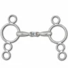 Toklat Originals Toklat Hollow Mouth French Link 4-Ring Continental Gag Bit Horse Bits