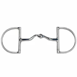 Weatherbeeta JP Korsteel Stainless Steel Jointed Port Hunter Dee Ring Snaffle Bit Horse Bits