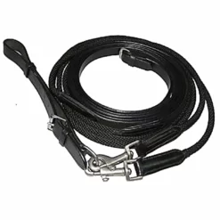 JPC Equestrian HDR Draw Reins With Snaps Horse Training Equipment