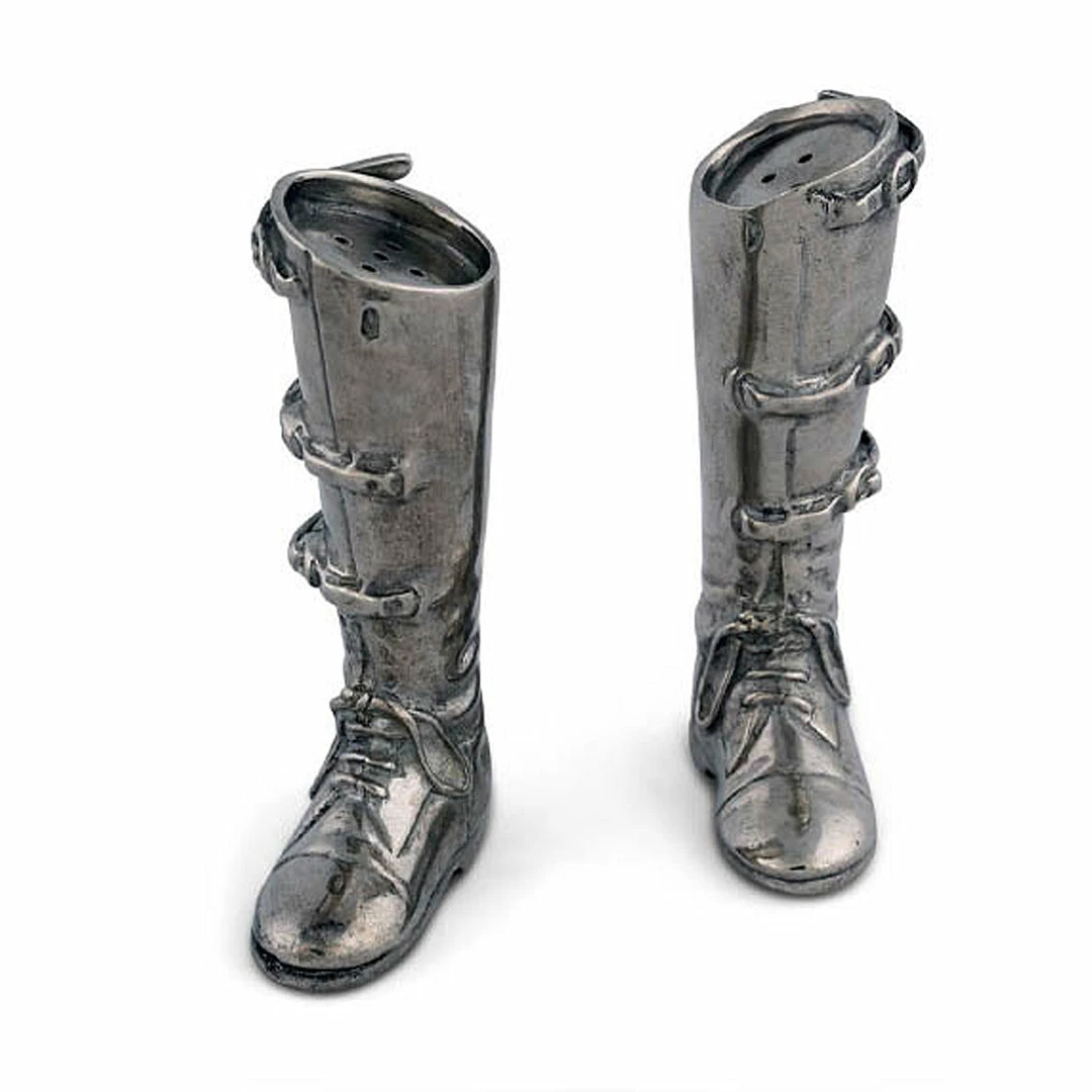 Cheapest 🧨 Equestrian Decor Arthur Court Equestrian Salt & Pepper Set - Riding Boot 😍 3 Equestrian Decor Arthur Court Equestrian Salt & Pepper Set - Riding Boot