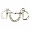 Weatherbeeta Horse Bits JP Korsteel Stainless Steel Jointed Slotted Ring KImblewick Bit