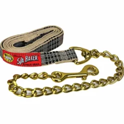 Jacks Mfg Halters & Leads 5/A Baker Lead With Chain