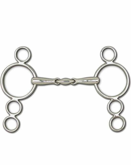 Budget ✨ Toklat Originals Toklat Gag 3-Piece Snaffle Bit Horse Bits 🧨 3 Toklat Originals Toklat Gag 3-Piece Snaffle Bit Horse Bits