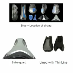 Horse Boots & Wraps ThinLine Flexible Filly Lightweight Breathable Air Shock Front Tendon Horse Boots