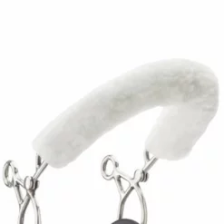 English Riding Supply Centaur Synthetic Fleece Hook And Loop Hackamore Noseband Cover Horse Bits