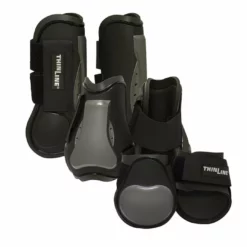 Horse Boots & Wraps ThinLine Flexible Filly Lightweight Breathable Air Shock Front Tendon Horse Boots