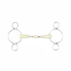 English Riding Supply Horse Bits Happy Mouth 2-Ring Double Jointed Gag Bit