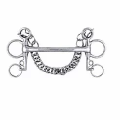 Weatherbeeta Korsteel Stainless Steel Mullen Mouth Tom Thumb Pelham Bit