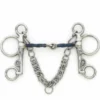English Riding Supply Horse Bits Centaur Blue Steel Slow Twist Tom Thumb Pelham Bit