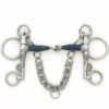English Riding Supply Horse Bits Centaur Blue Steel Jointed Tom Thumb Pelham Bit