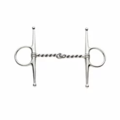 Weatherbeeta Korsteel Stainless Steel Twisted Wire Full Cheek Snaffle Bit