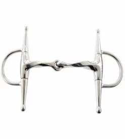 Weatherbeeta Horse Bits JP Korsteel Jointed Slow Twist Full Cheek Eggbutt Snaffle Bit