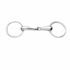 Weatherbeeta Korsteel Hollow Mouth Medium Weight 20MM Loose Ring Snaffle Bit