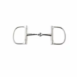 Weatherbeeta Korsteel Stainless Steel Barrel Dee Ring Snaffle Bit