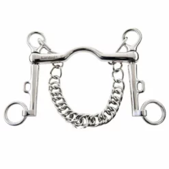 Weatherbeeta Horse Bits Korsteel Stainless Steel Low Port Sliding Curb Bit