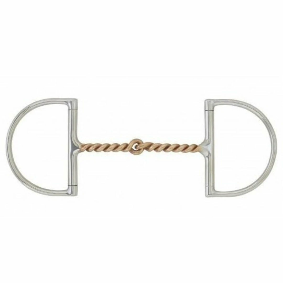 New 😍 English Riding Supply Horse Bits Centaur Stainless Steel Curved Twisted Copper Wire Hunter Dee Bit 🔥 3 English Riding Supply Horse Bits Centaur Stainless Steel Curved Twisted Copper Wire Hunter Dee Bit