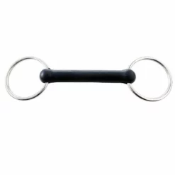 Weatherbeeta Korsteel Solid Rubber Mouth Loose Ring Snaffle Bit Horse Bits
