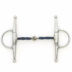 English Riding Supply Horse Bits Centaur Blue Steel Slow Twist Eggbutt Full Cheek Bit
