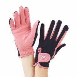 Hot Sale 🧨 English Riding Supply Ovation Child's Hearts & Horses Gloves Equestrian Accessories ⌛ 13 English Riding Supply Ovation Child's Hearts & Horses Gloves Equestrian Accessories