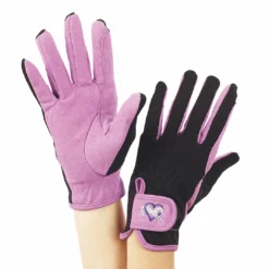 Hot Sale 🧨 English Riding Supply Ovation Child's Hearts & Horses Gloves Equestrian Accessories ⌛ 14 English Riding Supply Ovation Child's Hearts & Horses Gloves Equestrian Accessories