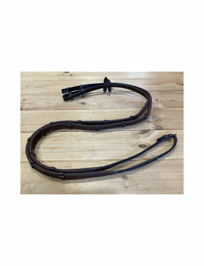 Hot Sale 🧨 French Equestrian Jump'in Rubber Reins With Stops - Week Collection ⭐ 5 French Equestrian Jump'in Rubber Reins With Stops - Week Collection
