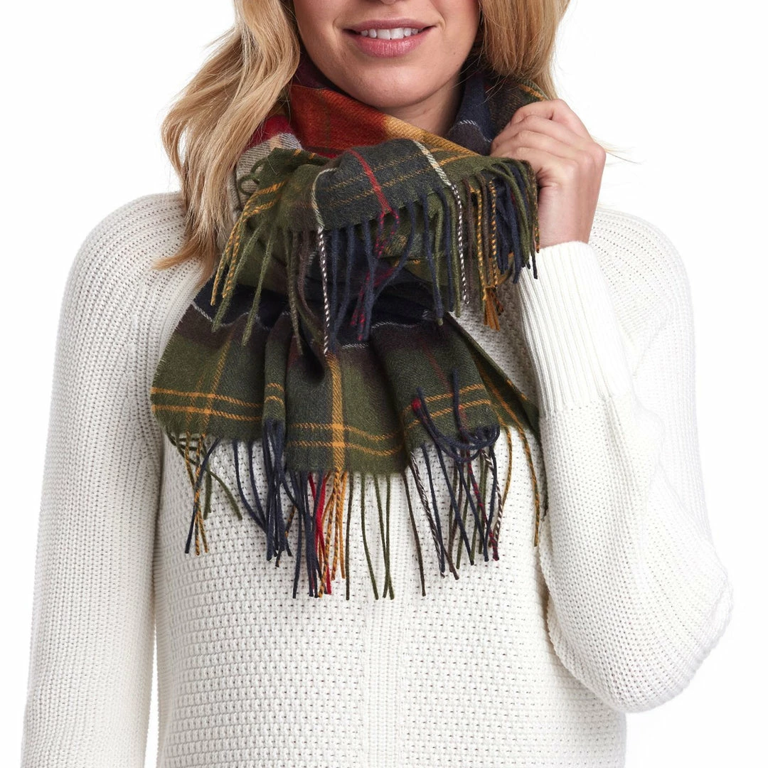 Brand new 😀 Barbour Fade Tartan Scarf ⭐ 10 Barbour Fade Tartan Scarf