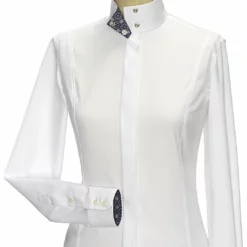 Essex Classics Ladies "Princess Flora" Fitted Style Straight Collar Long Sleeve Show Shirt Show Shirts