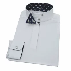 Essex Classics Girls "Strutting Chicken" Talent Yarn Wrap Collar Long Sleeve Show Shirt Show Shirts