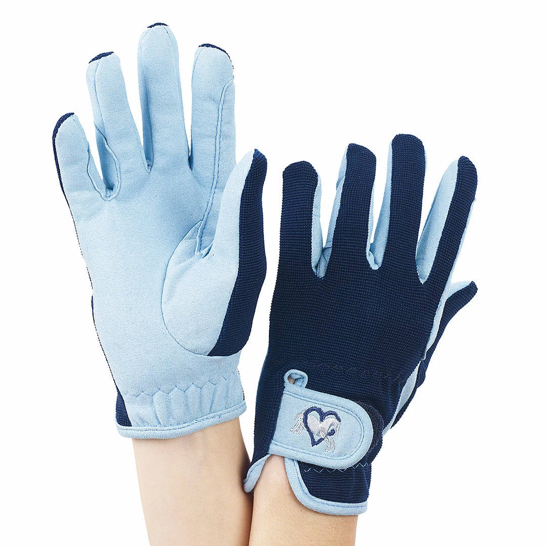 Hot Sale 🧨 English Riding Supply Ovation Child's Hearts & Horses Gloves Equestrian Accessories ⌛ 9 English Riding Supply Ovation Child's Hearts & Horses Gloves Equestrian Accessories